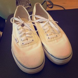 Vans white authentic 10.5